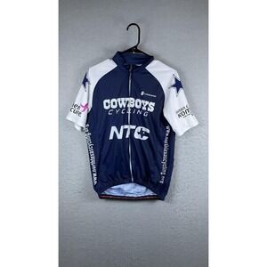 Dallas Cowboys Jersey Mens Medium Blue NFL Football Hincapie Cycling Shirt